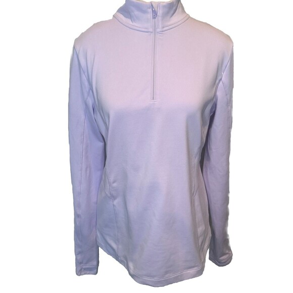 CALIA Tops - Women’s Calia LAVENDER Cold Dash 1/4 Zip Pullover Activewear Thumb Holes Sz L